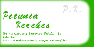 petunia kerekes business card